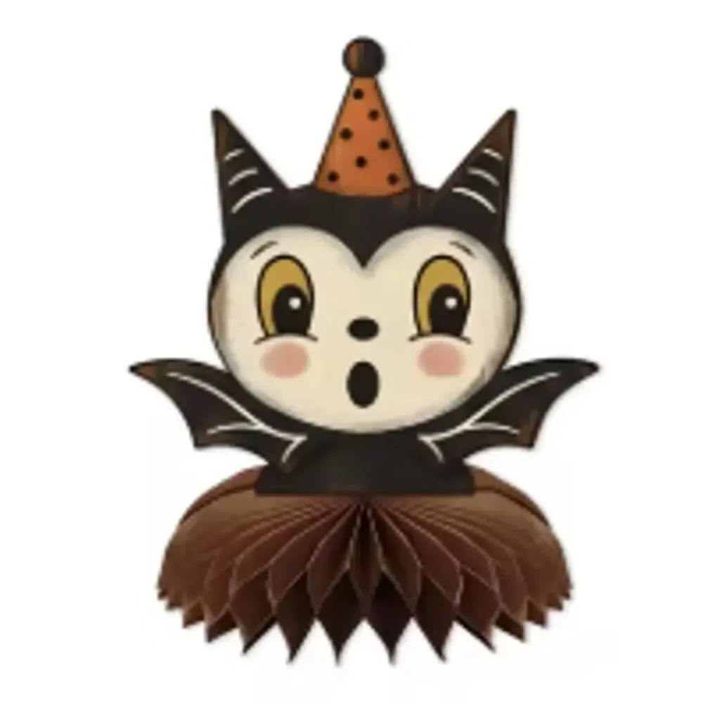 Vintage Style Halloween Honeycomb Ornaments, Home/Party Decorations, Set of 6